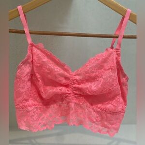 Victoria’s Secret Pink Lace Bralette.